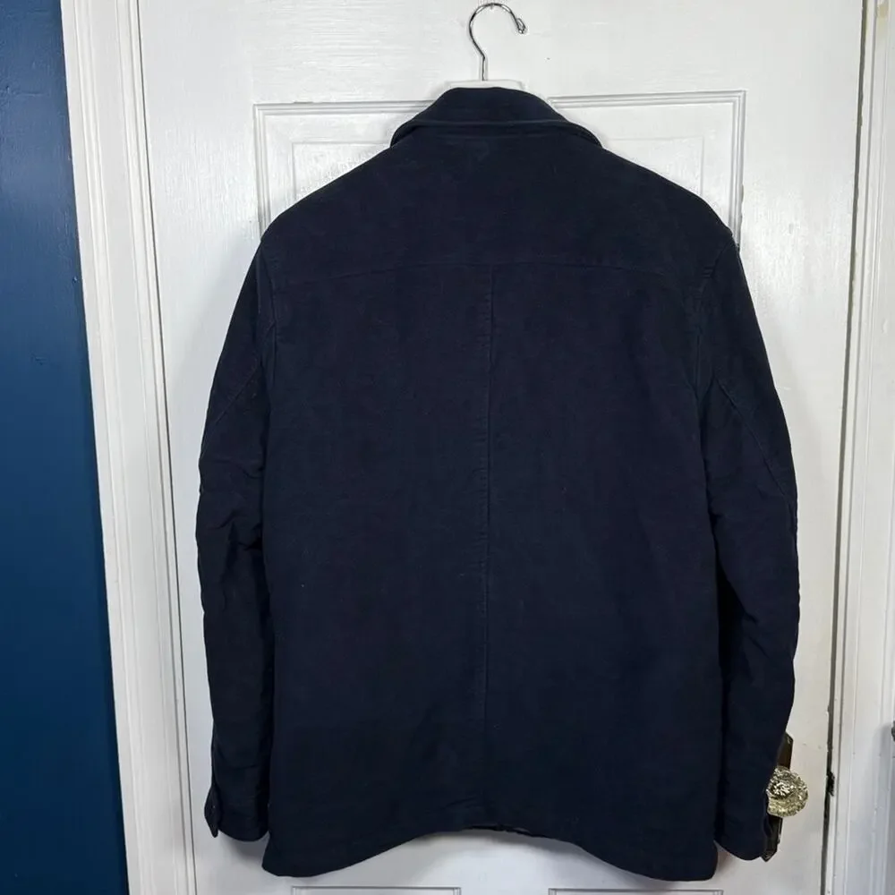 Banana Republic Men’s Navy Moleskin Long-Sleeve Shacket Jacket M-356 Sz L